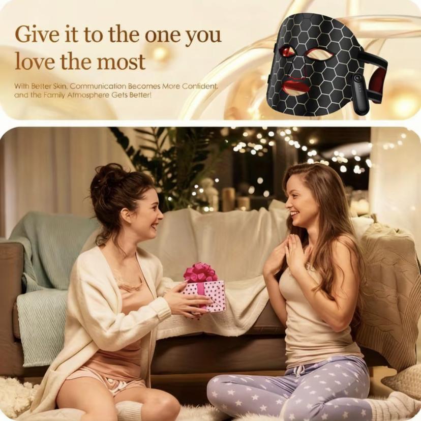 Red Light Therapy for Face Red Light Mask Infrared LED Mask Light 660nm & 850nm Near Infrared Light Therapy Mother's Day Gifts for Her