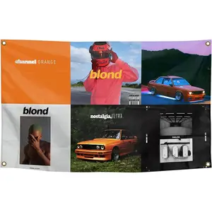 Frank Ocean Album Collection Tapestry, R&B Music Wall Hanging Decor, Retro Album Art Banner, Aesthetic Bedroom Studio Wall Art, Gift for Fans