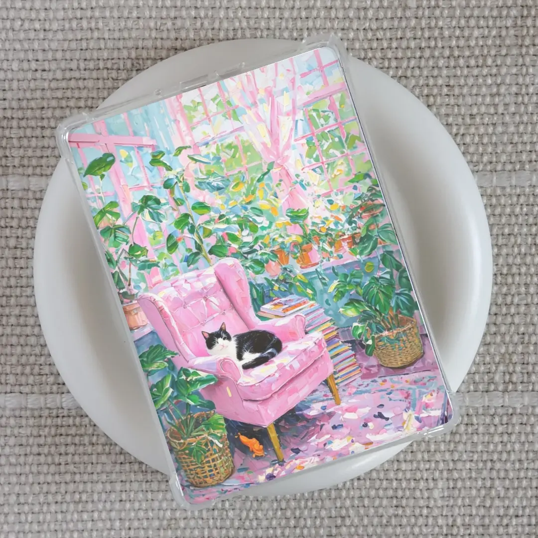 Cat Lover Clear Case Insert for Kindle or Kobo