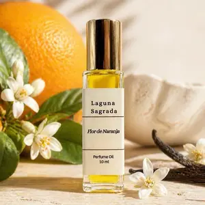 Flor de Naranja Botanical Oil Roller, Naturally Scented, 10 ml Orange Blossom Vanilla Notes Made with Organic Oils Perfume Oil