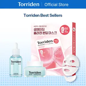 [Torriden Official] Torriden Best Sellers | Curated for You with DIVE IN Serum + DIVE IN Soothing Cream + CELLMAZING Firming Gel Facial & Neck Mask (4ea)