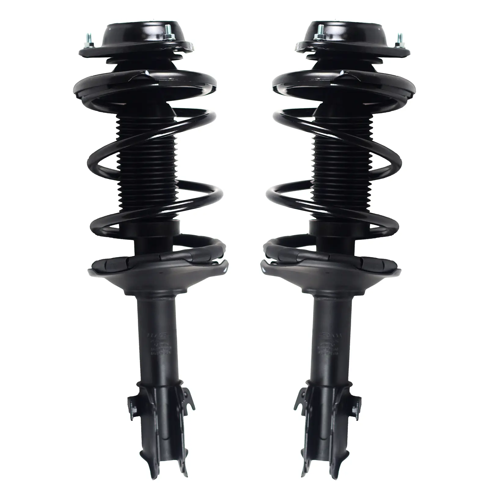 Front Complete Quick Struts & Standard Alloy Steel Coil Springs Pair - High-Material Front Suspension Replacement Parts, Shock-Absorption, Corrosion-Resistant, Pre-Assembled, Easy-Installation for 2000-2002 Subaru Legacy