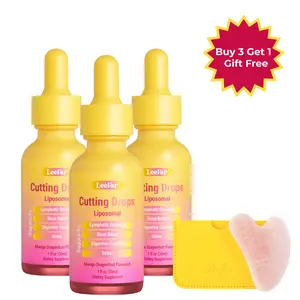 【Buy 3 Get 1 Gift Free】LeeFar Cutting Drops 3 Pack – Lymphatic-Focused Debloat Formula with Dandelion, Cleavers, Burdock & Elderberry for Lymphatic Drainage, Bloat Relief, Digestive Comfort and Detox – Mango Dragonfruit Flavor, 90 Servings