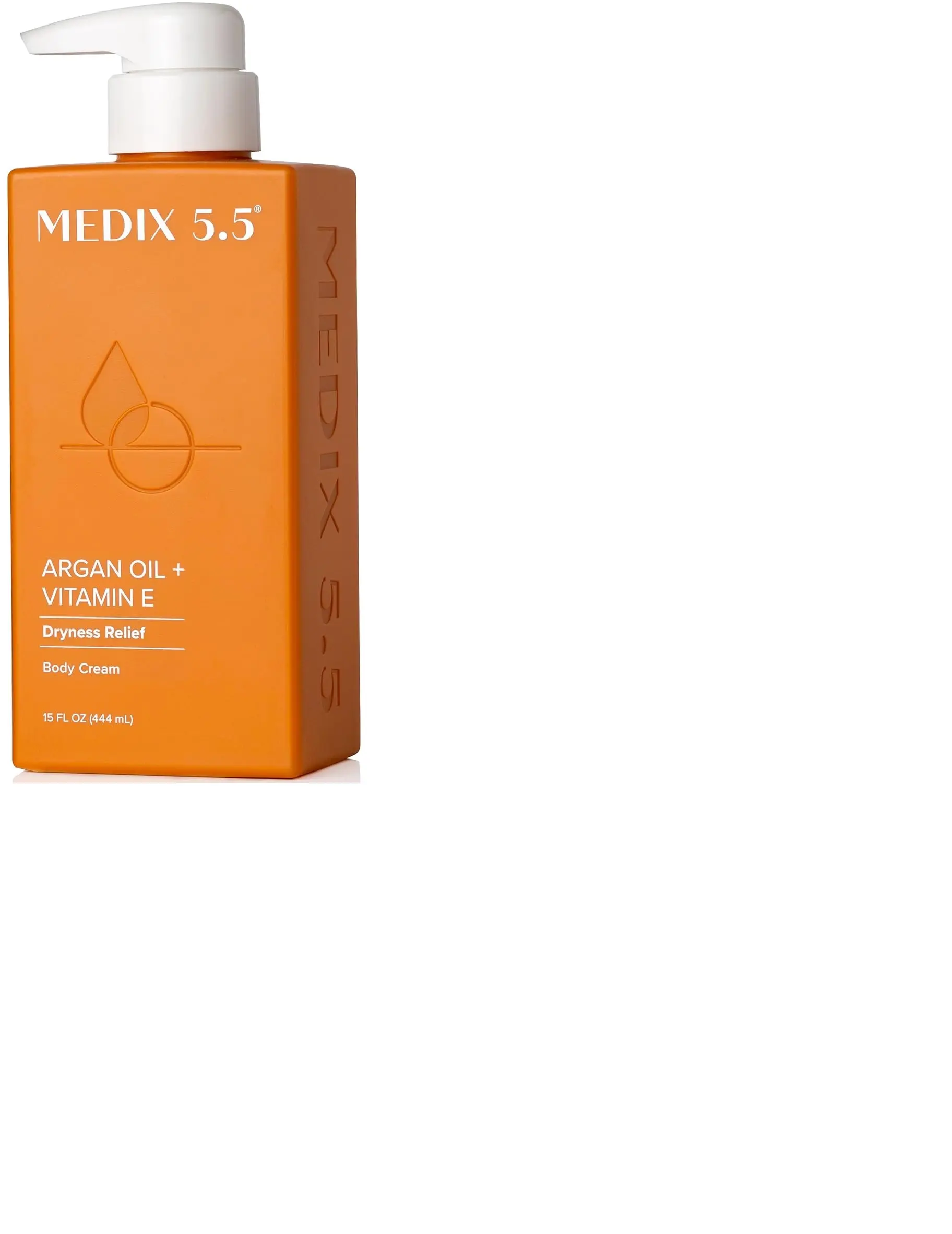 Medix 5.5 Argan Oil Cream + Vitamin E Anti Aging Skin Care Moisturizer Body Cream | Firming Body Lotion Reduces Look Of Wrinkles, Cellulite, Crepey Skin, & Uneven Skin Tone For Women & Men, 15 Fl Oz