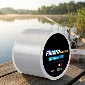 Premium Carbon Leader 120m: Fluorocarbon Coated, Sinking, 0.20-0.60mm, 7.15-45LB. High Sensitivity, Long Cast for Lure Fishing. Saltwater & Freshwater. Super Strong, Abrasion-Resistant Fishing Line. Fishing Equipment