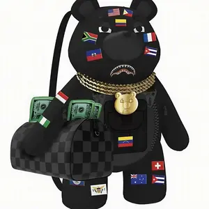 SPRAYGROUND: JAMES FLAGS TEDDY MONEYBEAR BACKPACK