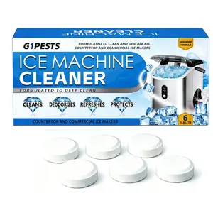 Ice Maker Deep Cleaning Tablets, Home Convenient Household Gentle Cleansing Deodorizing Daily Care Maintenance Ice Maker Cleaner, Effective Stain Removal