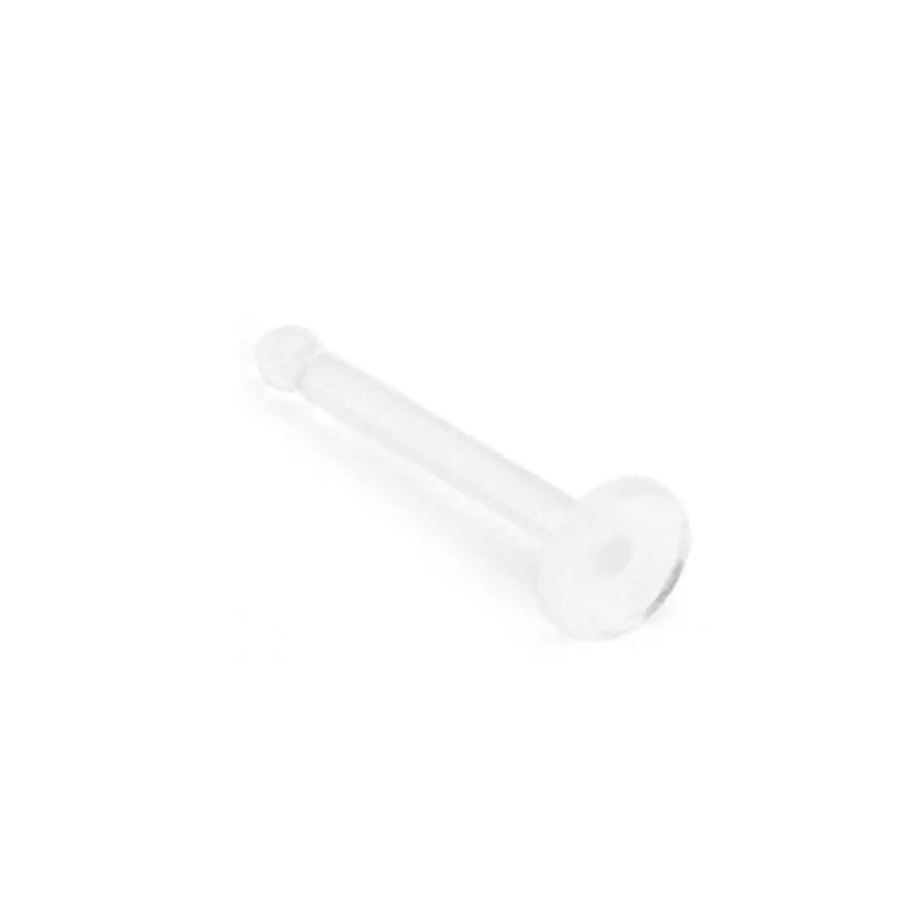 Clear Bioflex 16ga, 18ga, or 20ga Stud Nose Ring Retainer