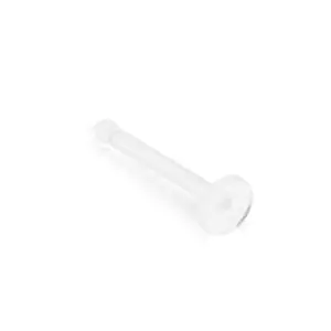 Clear Bioflex 16ga, 18ga, or 20ga Stud Nose Ring Retainer