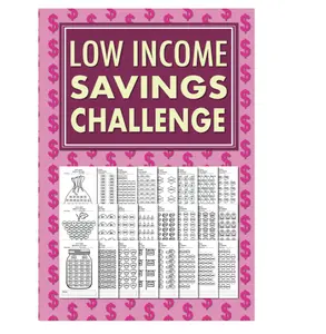 Low Income Savings Challenge Book: Simple Money Savings Challenges Tracker for Women, Easy Way to Save Money Paperback simple money Low Income