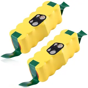 2 Pack 14.4V 4500mAh Ni-Mh Replacement Battery Compatible with iRobot Roomba 14.4V R3 500 600 700 800 900 Series 500 510 531 535 540 550 552 560 570 580 595 620 650 660 700 760 770 780 790 800 870 900 980