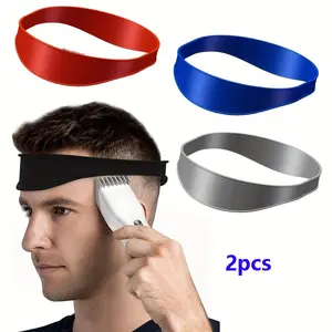 2-Pack Haircut Template Bands, Portable Barber Assistant Tool, Hair Trimming Adjustment Kit, Easy-To-Carry Hair Styling Aids