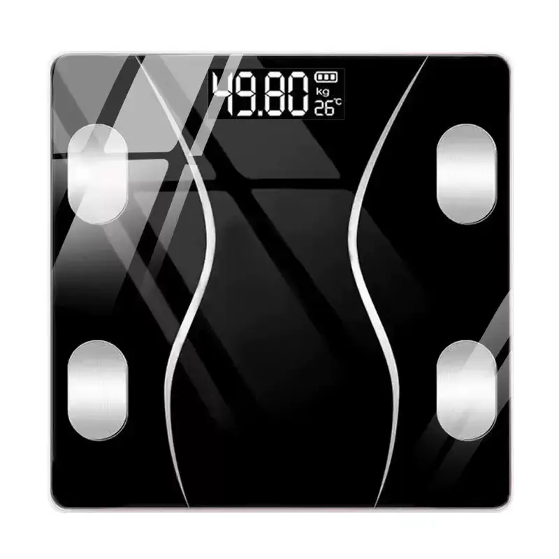 Bathroom Smart Body Fat Scale, High Precision Digital Weighing Scale for Fitness Weight Management