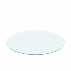 20" Inch  Round Replacement Glass Table Top Tempered Glass For Office Desk Lobby Table Or Hotel Furniture Smooth Surface Daily Wipe