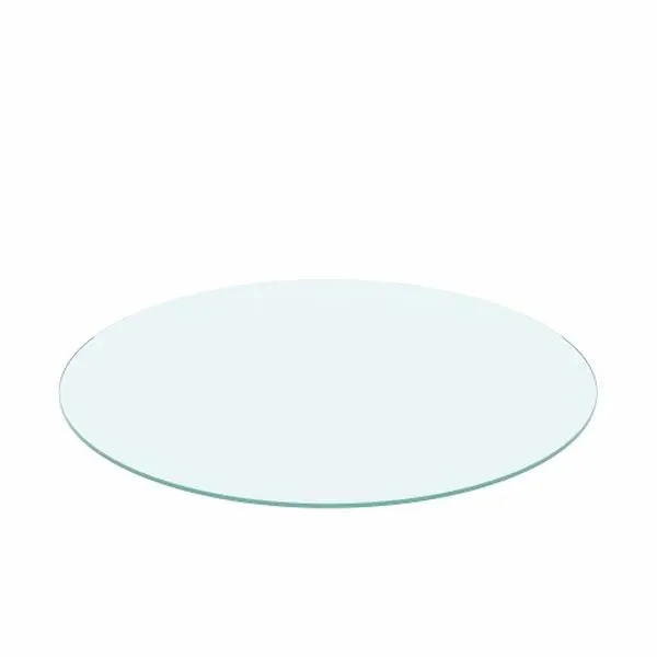 20in Round Tempered Glass Table Top Replacement - 20.1" Dia, 0.24" Thick, Edgeless Polish, Smooth Surface, Easy Wiping for Indoor Round Shape Dining, Side, Patio Tables, Office Desks