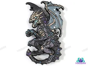 Pin Pals: Dracolich | Dragon-Lich, Undead Monster, Metal Enamel Lapel Pin (1) | D&D-esque, Dnd, Fantasy Art