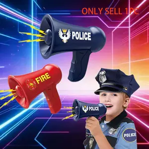 Handheld Voice Changer Megaphone Toy, Police Firefighter Role Play Kids Toy, Suitable for Boys and Girls, Fun Sound Amplifier