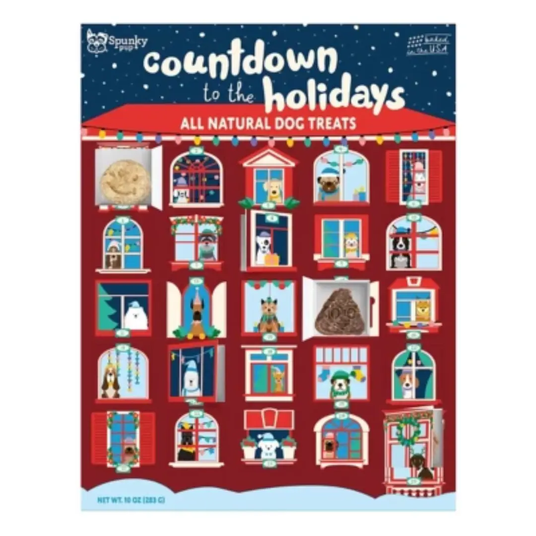 Spunky Pup Holiday Advent Calendar for Dogs — 25 Days of Treats Spunky Pup Holiday Advent Calendar for Dogs — 25 Days of Treats