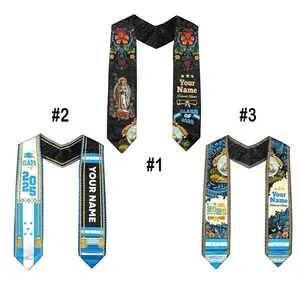 Custom Honduran Graduation Stole 2026 – Honduras Flag Sash, Personalized Graduation Gift for Students