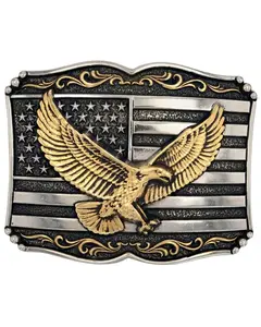 Montana Silversmiths Unisex Soaring Liberty Attitude Buckle - A952