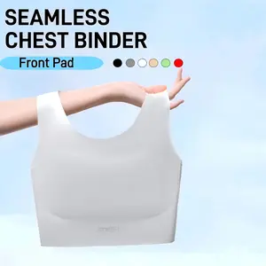 [Janestara Bra] Women's Minimizer Sports Bra - Seamless Chest Binder Supportive Bralette with Skin-Friendly Fabric Yoga Wear Fitness Lightweight Compression Activewear