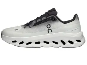 Men's Grey and White Running Shoes - Unique Hollow Pod Sole Sneakers Lightweight Breathable Mesh Athletic Footwear
