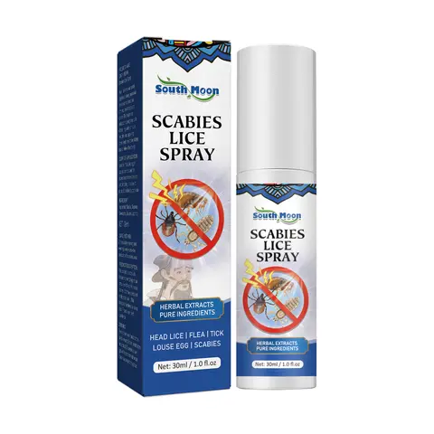South Moon Head Lice Removal Spray Remove Lice Flea Hair Remove Lice Eggs Crab Louse Sweep Light