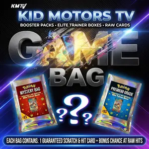 Game Bag Scratch + Hit Random Pokemon Booster Packs, ETBs and Raw Cards