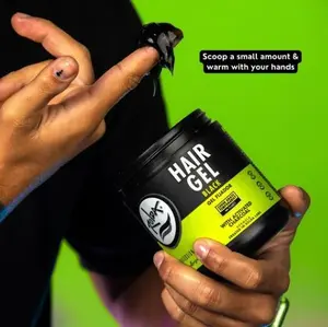 Roldax Black Hair Styling Gel - Original Formula for Styling Black Hair - Convenient Application - Durable Design Waterproof Setting Gel Fragrance