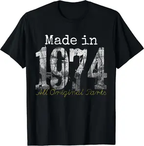 Made in 1974 Tee - 50 Year Old Shirt 1974 50th Birthday Gift T-Shirt