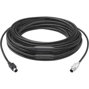 Logitech - Computer Accessories  15m Mini-Din Cable for Group Conference Cable Accessory, Black