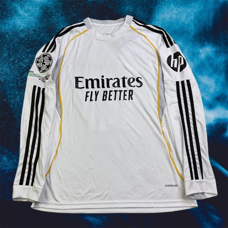 25 26 Home Valverde 8# Long sleeve Soccer Jersey