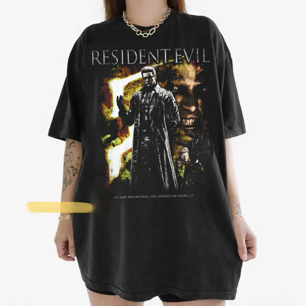 RE5 Pepper Vintage T-Shirt, Wesker Tee, Gift for Men, Gift for Women, Crew Neck T-shirt, Trending T-shirt