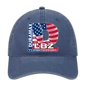 Duramax LBZ Turbo Diesel American Flag Dad Hat, Vintage Washed Baseball Cap, Adjustable Cotton Hat, Chevy Truck Enthusiast Gift, USA Diesel Style