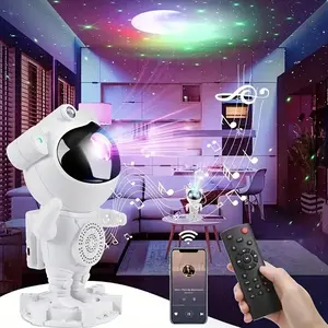 Astronaut Nebula projector with LED lights and music player, USB-powered, decorative galaxy lights for bedrooms  home theaters  multiple lighting