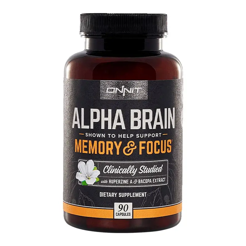 Supplement for Focus & Memory | 90 Capsules Premium Nootropic Brain Supplement,  for Men & Women - Caffeine-Free Focus Capsules for Concentration, Brain Booster& Memory Support