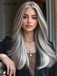 Hand-Woven Lace 13x6 Area, 20 Inch Elegant Long, Lightweight Breathable, Natural Look, Fashionable Soft Style, Lace Frontal Wigs