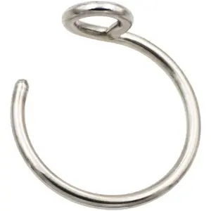 Stainless Steel Faux Nose Rings Hoop