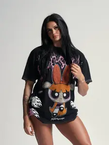 Trendy American Unisex New Oversized Loose Fashion Sports T-Shirt 100% Cotton