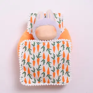 Small Bed, Pillow and Quilt Clothes Set for La Bubu(no doll), Three-Piece Adorable Outfit for 17cm Dolls (no doll)