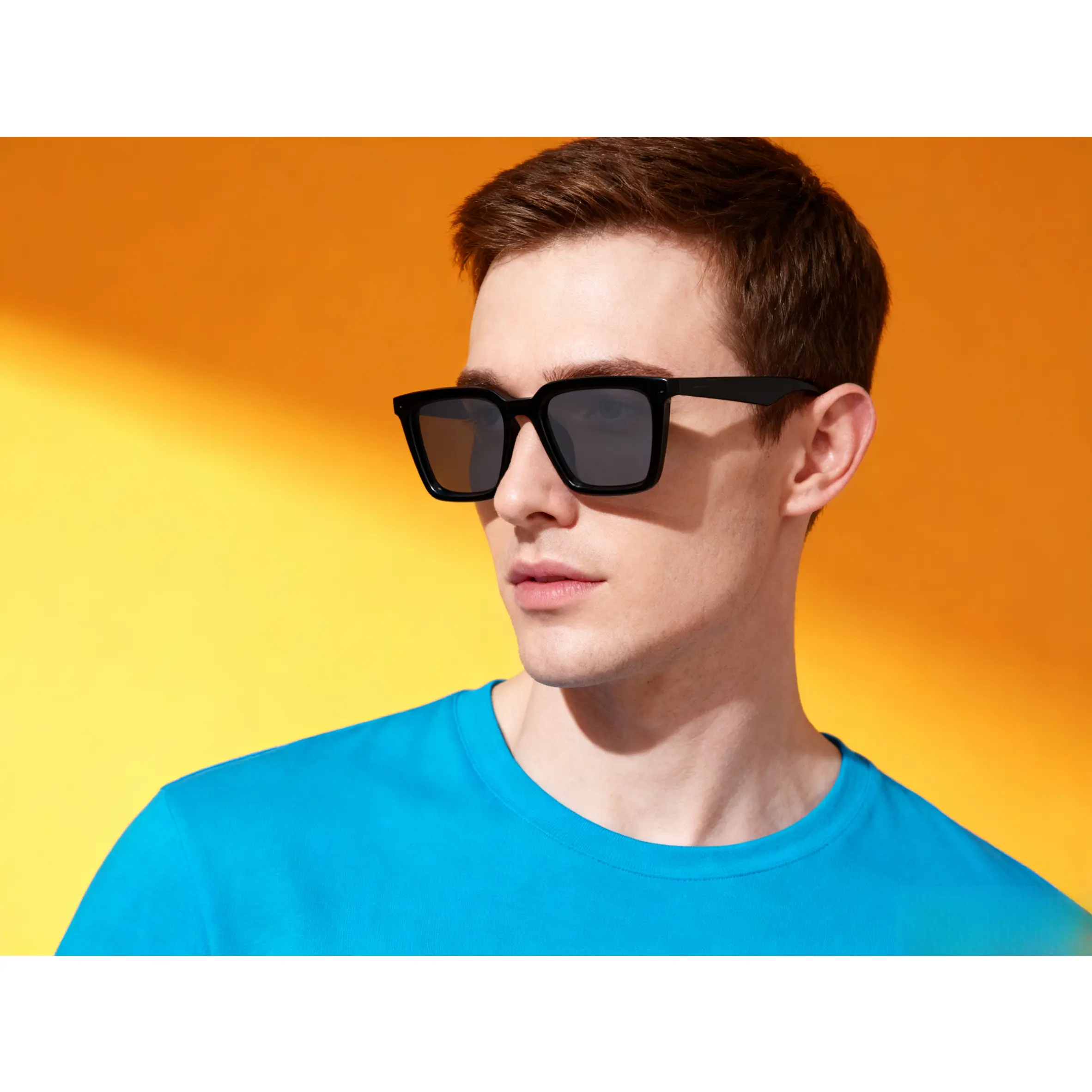 Square Cat Eye Sunglasses  Womens Retro Large Gothic Cat Eye Thick Plastic Retro 80s  main image 3