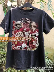Vintage 90s Graphic Style George Kittle T-Shirt, George Kittle shirt, Vintage Oversized Sport Tee, Retro American Football Bootleg Gift