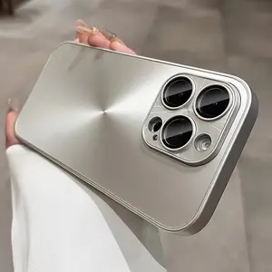 Luxury Metallic Laser Gradient Aura Smartphone Case, Durable Matte Finish Full-Body Protective Casing & Cover, Wireless Handheld Accessory for iPhone 17 Pro/17/16 Pro Max/15 Pro Max