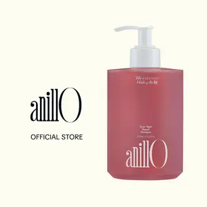 anillO Rosy Night Repair Shampoo - Official Product Anti-Dandruff & Damage Repair Shampoo with Damask Rose Water & Ceramide - Color Safe, Silicone & Sulfate Free 15.22 fl oz