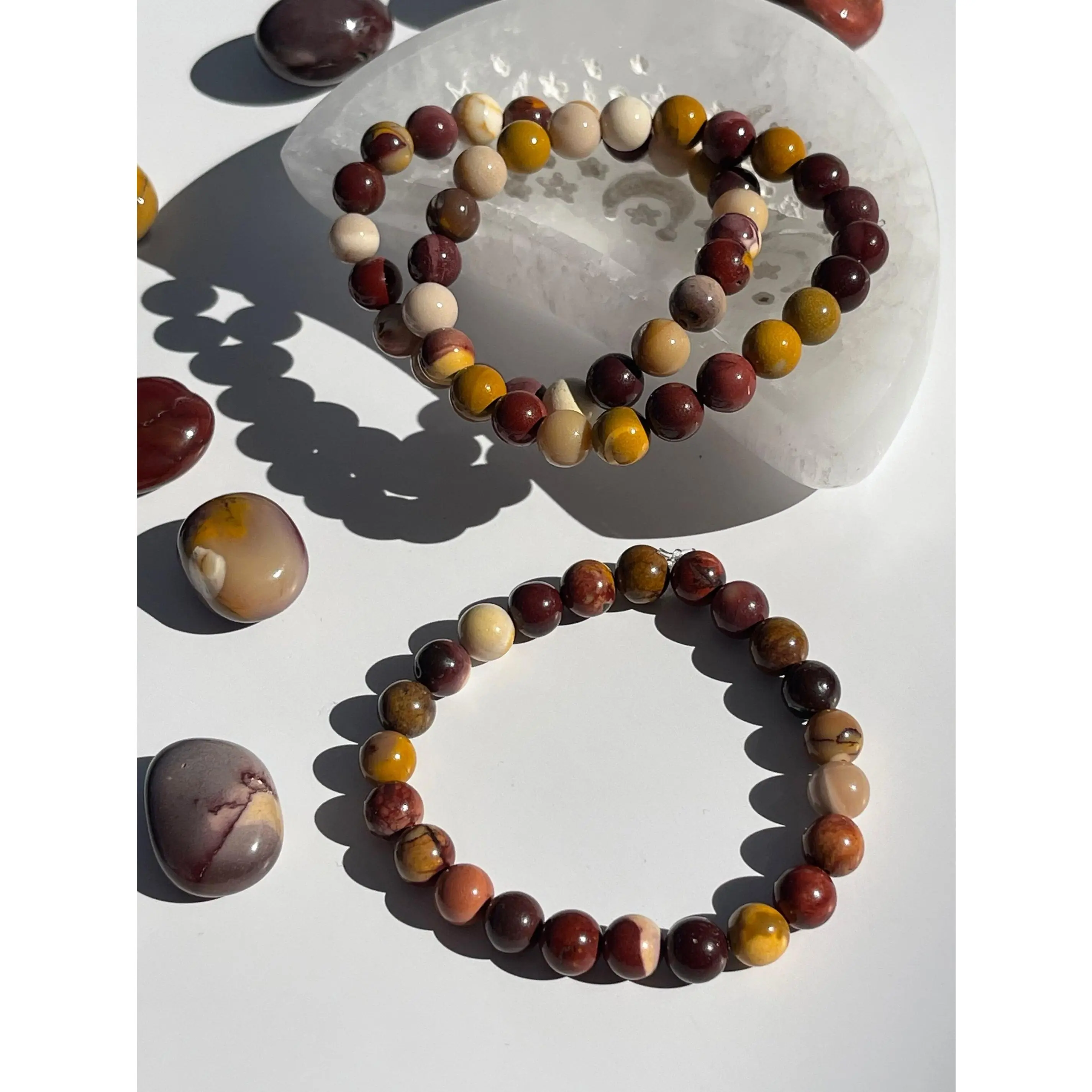 Mookaite Jasper 8mm Natural Crystal Bracelets, Jewelry Accessories for Natural Crystal Bracelets & Anklets Enthusiasts