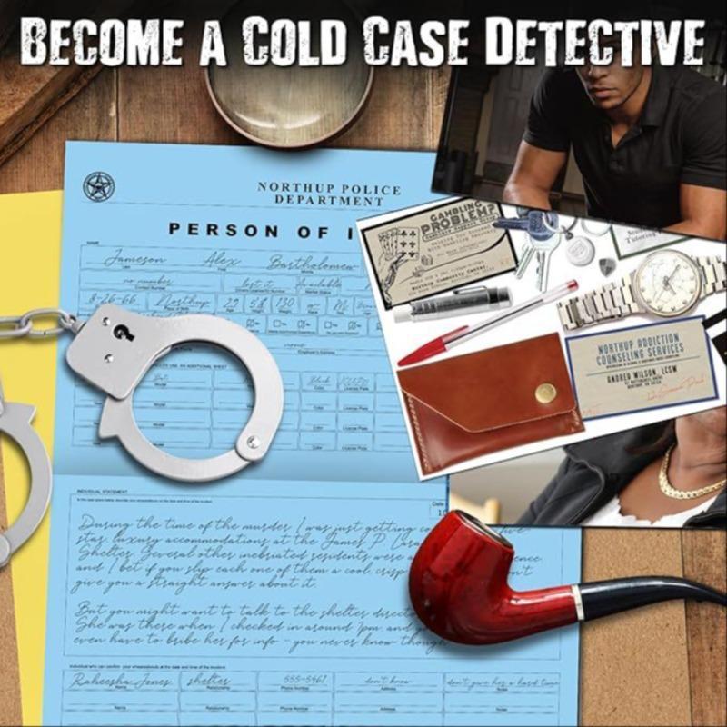 Kashir Max Case Detective Game Unsolved Mystery Archive, Cold Murder Suspense Game, Suitable for 14+ Players, Friends Party Halloween Christmas, Party Game Cards
