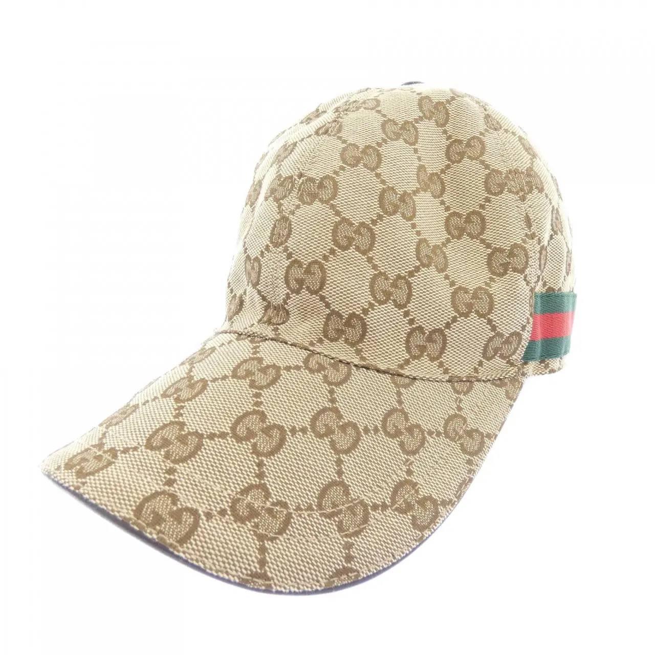 Pre-owned GUCCI Canvas Small Leather Goods Original GG Baseball Cap