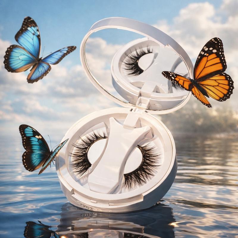 Alashia Soft Magnetic Eyelashes Kit No Glue Reusable Waterproof Easy 3s Wear Lightweight Comfortable & Secure Set