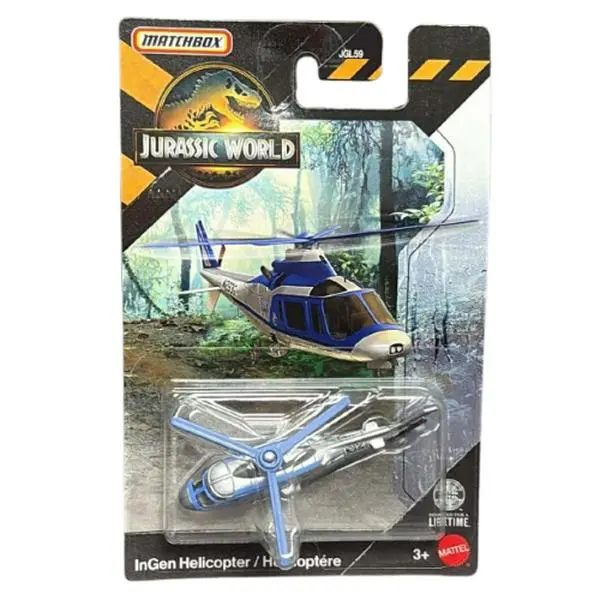 Mattel - Matchbox Jurassic World Toy Vehicles - INGEN HELICOPTER [JGK97]