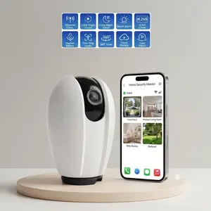 Home Ultra HD Security CCTV Camera - WiFi Monitoring Camera, 2-Way Audio Intercom, Human Motion Tracking, Remote Mobile Monitoring, SD Card Support with Free Playback, Home Security Cctv, Security Cameras For Home